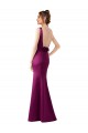 Sleeveless Merlot Open Back Sheath Bateau Neck Black Tie Evening Gown / Prom Dress / Bridesmaid Dress Geelong