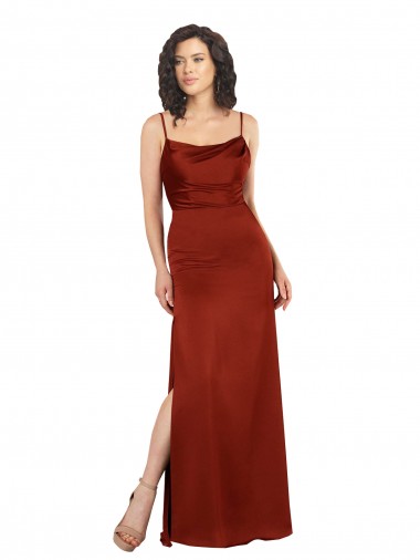 Sleeveless Red Low Back A-Line Spaghetti Straps Formal Evening Gown / Prom Dress / Bridesmaid Dress Geelong