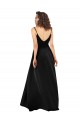 Sleeveless Black Low Back A-Line V-Neck High Low Evening Gown / Prom Dress / Bridesmaid Dress Geelong