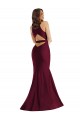 Sleeveless Burgundy Open Back Mermaid V-Neck Formal Plus Size Evening Gown / Prom Dress / Bridesmaid Dress Geelong