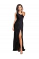 Sleeveless Black A-Line One Shoulder Evening Dress / Bridesmaid Dress Geelong