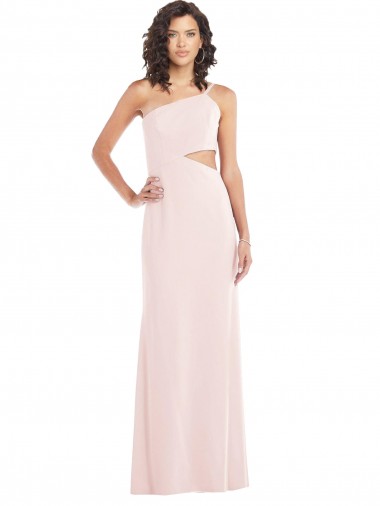 Sleeveless Pink Trumpet One Shoulder Formal Evening Gown / Prom Dress / Bridesmaid Dress Geelong