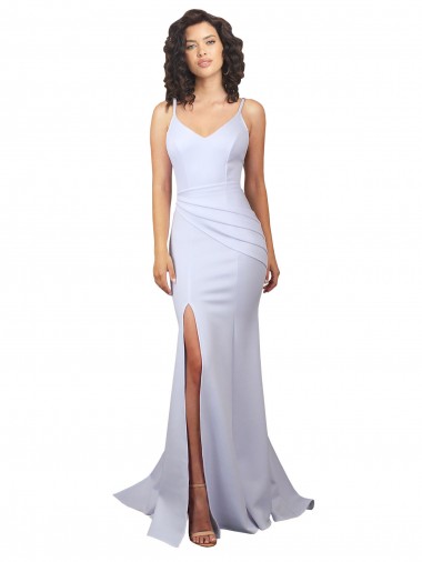 Sleeveless White Low Back Mermaid Spaghetti Straps Beach Wedding Dress Geelong