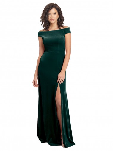Cap Sleeves Dark Green A-Line Square Neck Formal Evening Gown / Prom Dress / Bridesmaid Dress Geelong