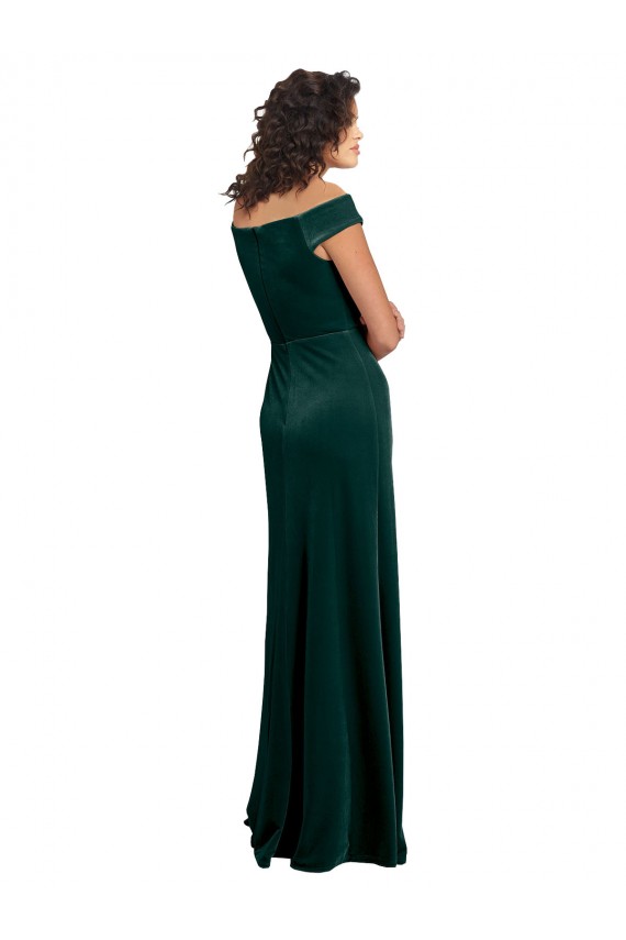 Cap Sleeves Dark Green A-Line Square Neck Formal Evening Gown / Prom Dress / Bridesmaid Dress Geelong